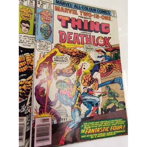 181 - 17 Marvel all-colour comics, Marvel two-in-one presents The Thing & comics. Mid to late 1970s. Good ... 