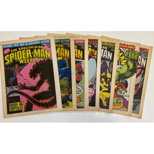 198 - 7 editions of the 1980's Spectacular Spider-Man Weekly.