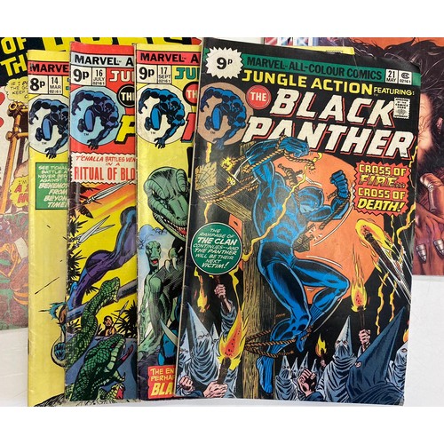 205 - Mixed lot of 7 Marvel comics. Planet of the Apes, Black Panther and a Wizard comic magazine from 200... 