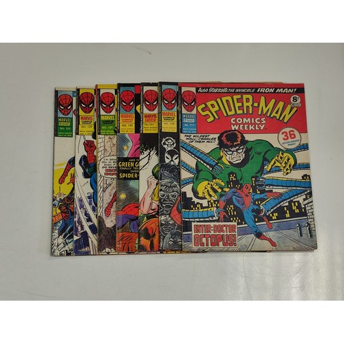 204 - 12 Marvel Spiderman comics from the mid 1970s.