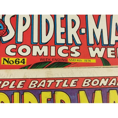 204 - 12 Marvel Spiderman comics from the mid 1970s.