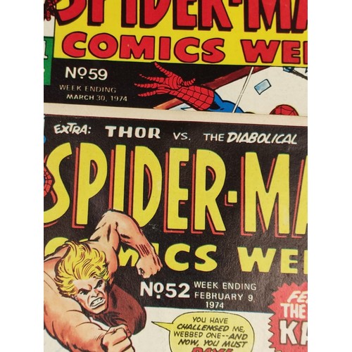 204 - 12 Marvel Spiderman comics from the mid 1970s.