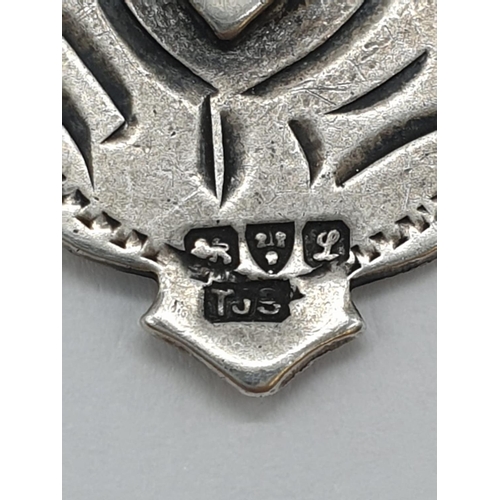 150 - 2x antique sterling silver watch fob/metal 19.4g