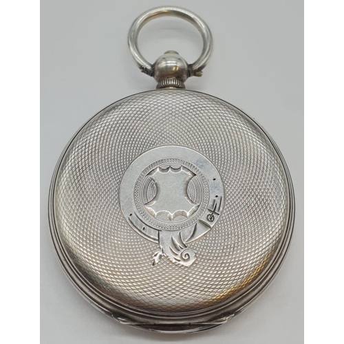 159 - A 935 silver pocket watch with Swiss movement. Date of manufacture - late 1800s. In full working ord... 