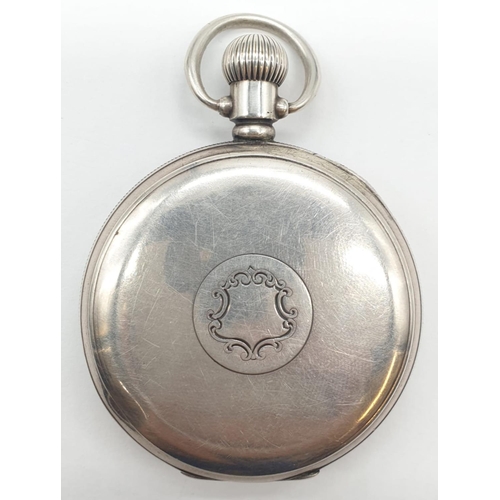 162 - A top-wind Swiss movement pocket watch. Manufactured in Birmingham, 1917. In full working order.