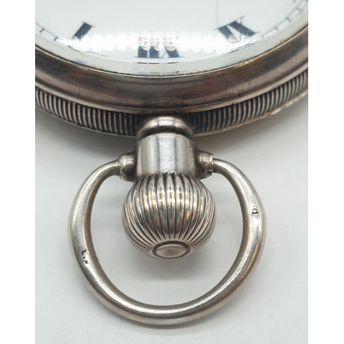 162 - A top-wind Swiss movement pocket watch. Manufactured in Birmingham, 1917. In full working order.