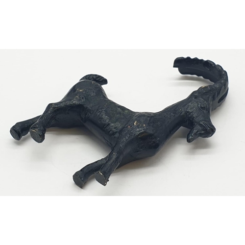 172 - A vintage bronze goat statue - 10cm high.