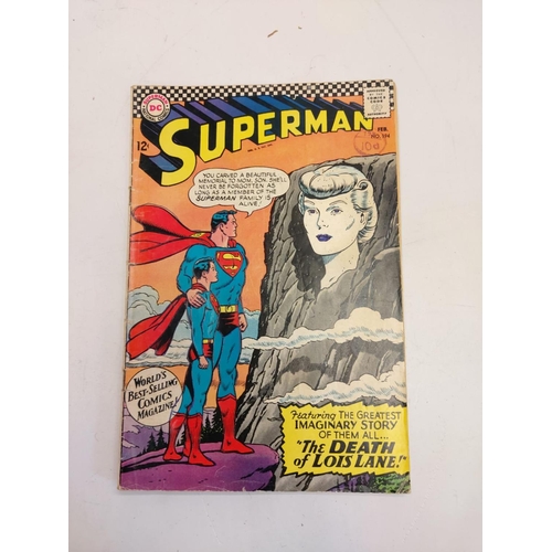 294 - Mixed lot of 1960/70's DC Marvel comics. Wonder Woman, Thor, Fury, Planet of the Apes, Superman and ... 