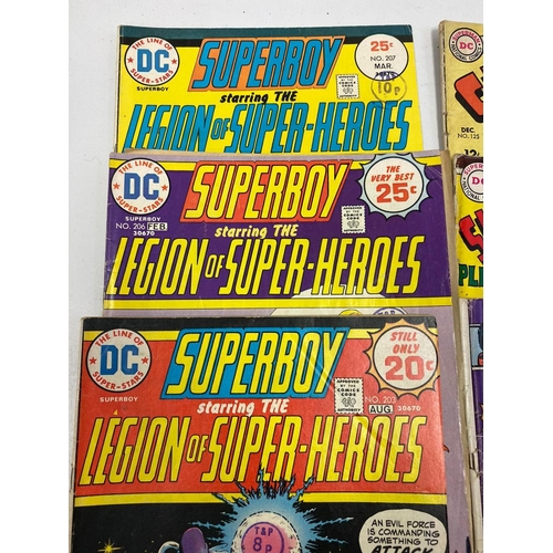 442 - 9 editions of 1970's DC comics of SuperBoy starring The Legion of Super Heroes.