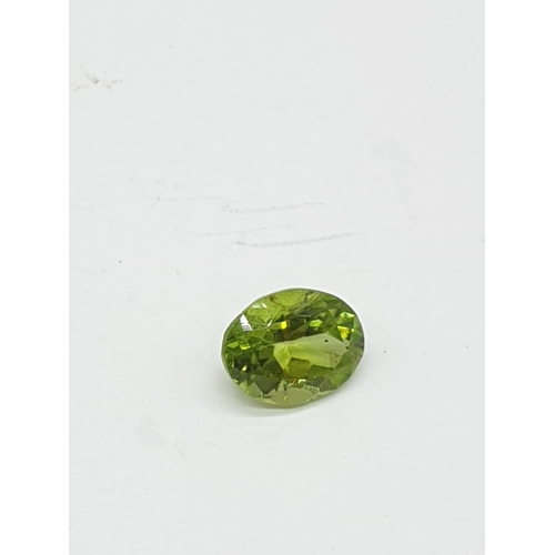 561 - 2.35 Cts Natural Peridot. Oval mixed stone. ITLGR certification included.