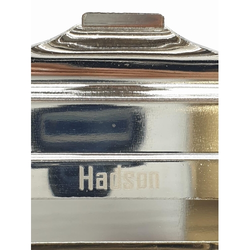 7 - Vintage Hadson Lighter Set, to include windproof lighter and tobacco/rolling paper tin. N.B. Tin has... 