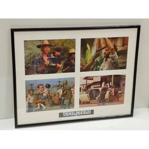 592 - Framed and Glazed original film photographs from the film 'The Killing Fields'. Frame dimensions 50c... 