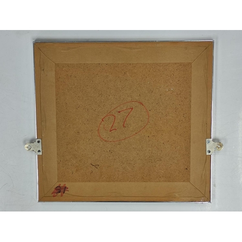 637 - A framed and glazed hand inscribed original photograph of flight 849D taking off from aircraft carri... 