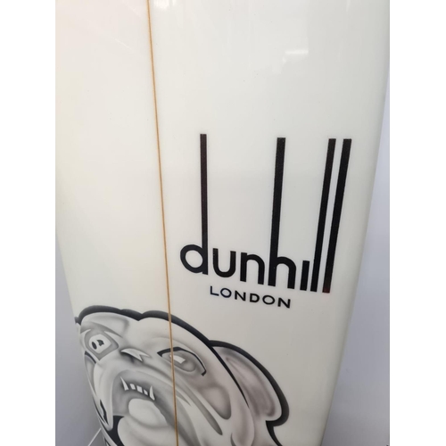 12 - A luxurious iconic surf board by Dunhill ,the type used by Jed Noll, Pukas and other famous surfers ... 