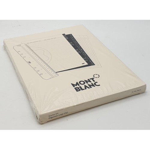 248 - Mont Blanc notepad in white zipped bag (25x20cm), comes with original packaging and box (as new, unu... 