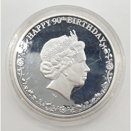 329 - 1 Canadian silver commemorative coin from 2016 for Queens 90th Birthday. Weight 28.9 grams.