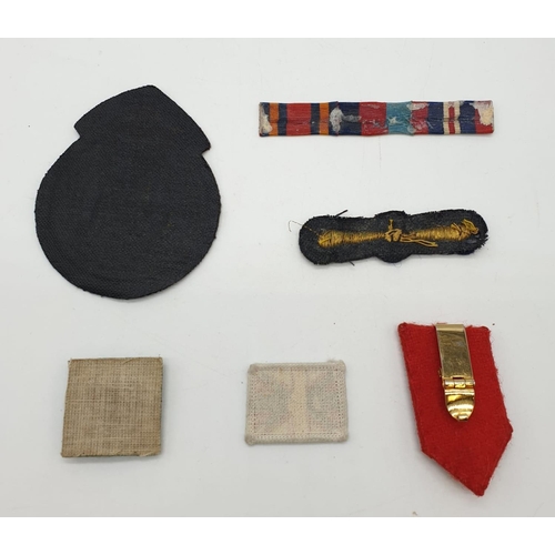 340 - Interesting selection of Military fabric items to include: 
United Nations Observer arm band with ba... 