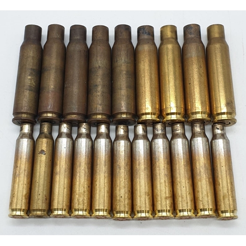 398 - Selection of Military used ammunition cartridges to include 5.56 calibre from the Armalite A15 rifle... 