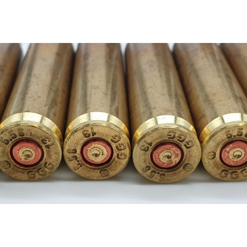 398 - Selection of Military used ammunition cartridges to include 5.56 calibre from the Armalite A15 rifle... 