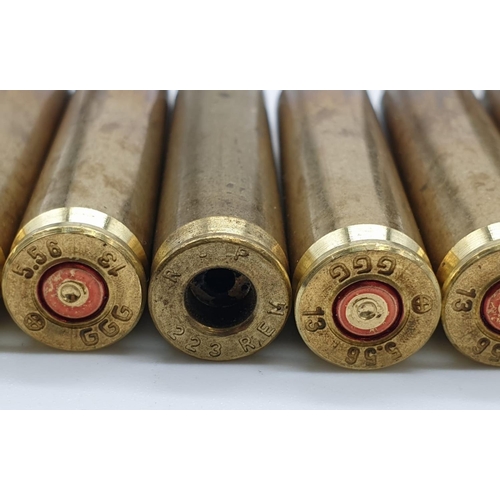 398 - Selection of Military used ammunition cartridges to include 5.56 calibre from the Armalite A15 rifle... 