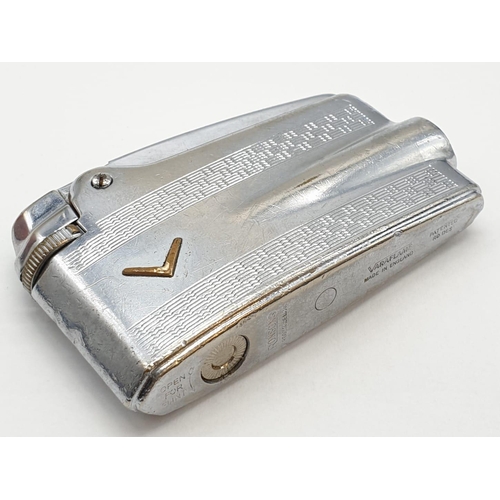 406 - 2x Vintage Ronson Varaflame lighters: 1x petrol and 1x butane. Original boxes. A/F