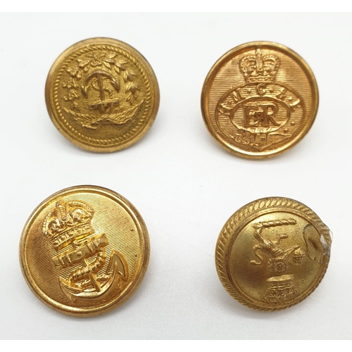 412 - Selection of military brass to include buttons, shoulder pips, crossed flag, signal lens badge, etc.