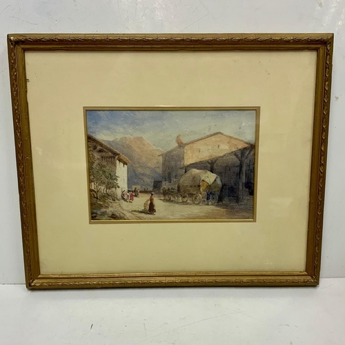 534 - Pre 1854 framed paintings, framed by Samuel Jennings of Manchester Street London. Larger picture 48 ... 