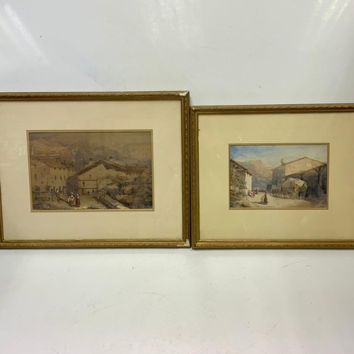 534 - Pre 1854 framed paintings, framed by Samuel Jennings of Manchester Street London. Larger picture 48 ... 