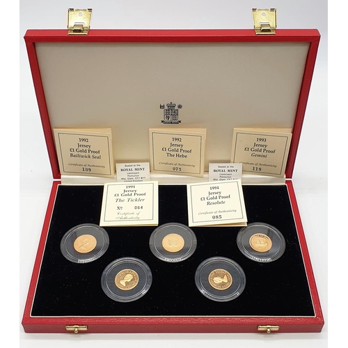 110 - THE JERSEY SHIP BUILDING SERIES BOX SET OF COINS ONLY 5 OF THE 7 COINS INCLUDED IN THE BOX 1991 - TH... 