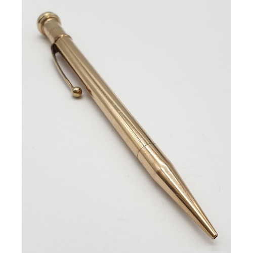 485 - Propelling pencil in rolled gold. Excellent condition.