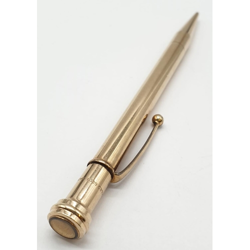 485 - Propelling pencil in rolled gold. Excellent condition.