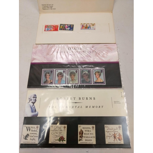 664 - A selection of British postage stamps from 1969 - 1996 (20 folders).