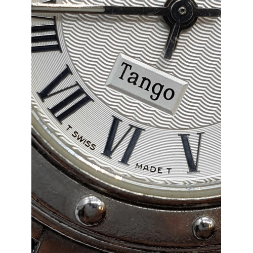 667 - Raymond Weil Tango ladies wrist watch in stainless steel with roman numerals and quartz movement.