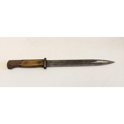 286 - WW2 German bayonet/dagger with cover, 40cm long approx