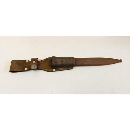 286 - WW2 German bayonet/dagger with cover, 40cm long approx