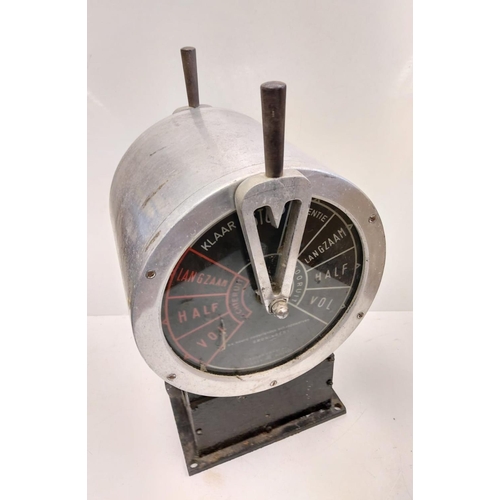 643 - A vintage Dutch nautical accelerator control unit - manufactured by Kwant Control. 31cm diameter.53c... 