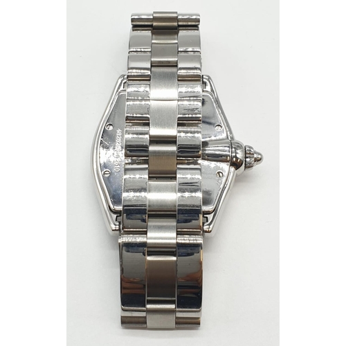 287 - Cartier automatic gents watch stainless steel with Roman numerals and Datebox, 42mm case