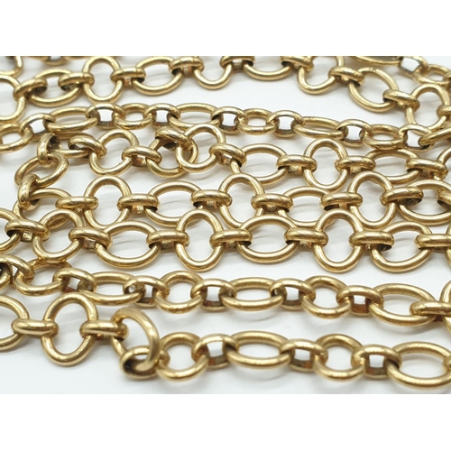 64 - Bvlgari 18ct gold neck chain, 86cm long and 58g grams.