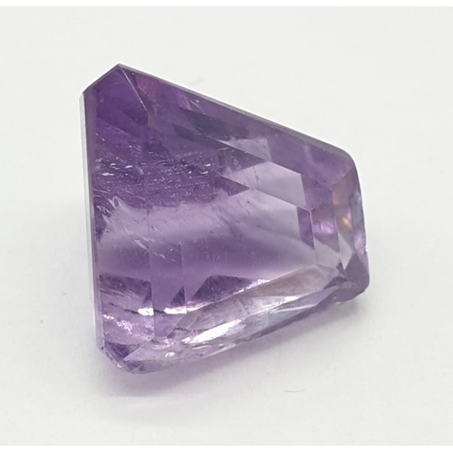 323 - 4.08 Cts Natural amethyst quartz. Fancy mixed cut stone. GJSPC certification  included.