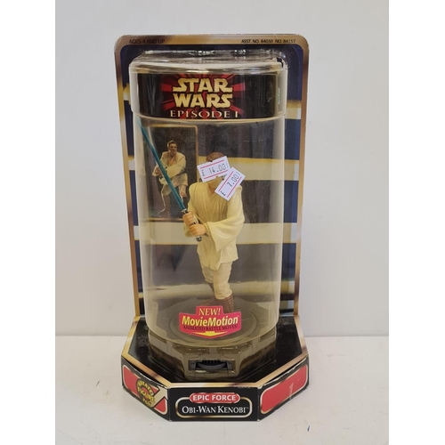 516 - 6 Star Wars: Epic Force 360 Action Figures. Late 1990's. To include C3PO, Stormtrooper, Bobafett, Qu... 