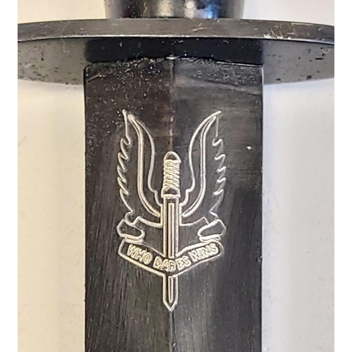 109 - Modern Day Commando Dagger with the S.A.S logo on the blade.