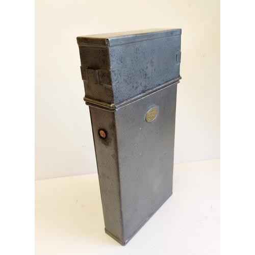 85 - 1916 Dated British Folding Bunker Lantern and Case.