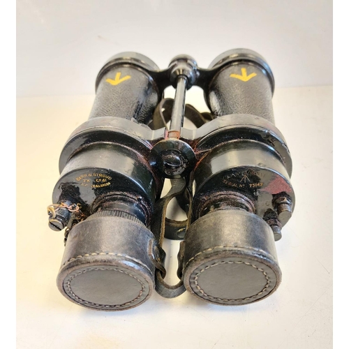 89 - WW2 British Naval Barr & Stroud Anti-Submarine Binoculars with built in switchable filters. Nice cle... 