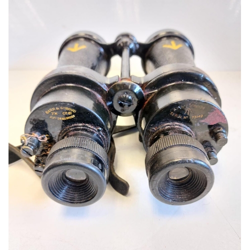 89 - WW2 British Naval Barr & Stroud Anti-Submarine Binoculars with built in switchable filters. Nice cle... 