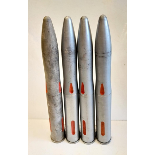 432 - INERT 1954 Dated Bofors Anti Aircraft Gun Training Rounds & Clip.