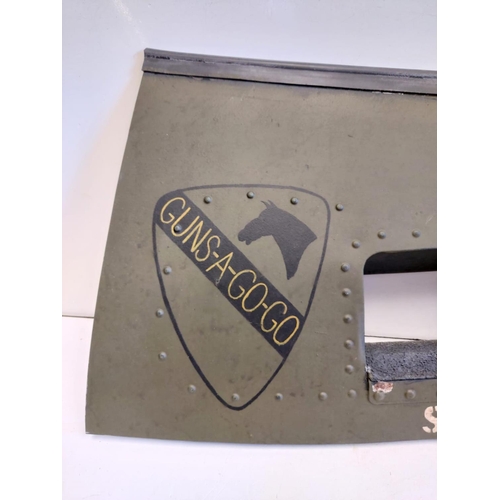 621 - Vietnam War Relic. Bell Huey UH-1 Fragment. The panel is from a Vietnam War era Huey Helicopter, The... 