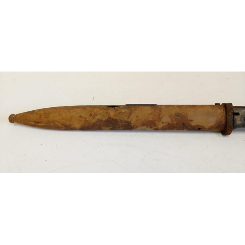 29 - German Africa Corps Bayonet with D.A.K logo etched on the pommel.