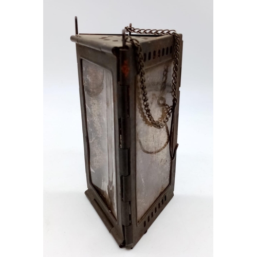 409 - Boer War Period Folding Campaign Tent Lantern.