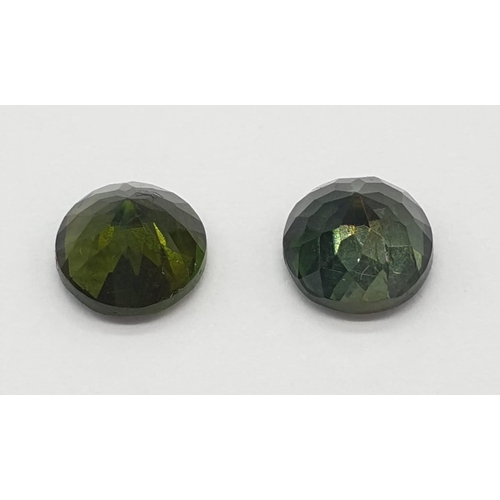 224 - 1 Cts Natural green tourmaline stone and 0.95 Cts Natural green tourmaline stone.