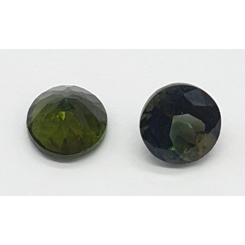 224 - 1 Cts Natural green tourmaline stone and 0.95 Cts Natural green tourmaline stone.